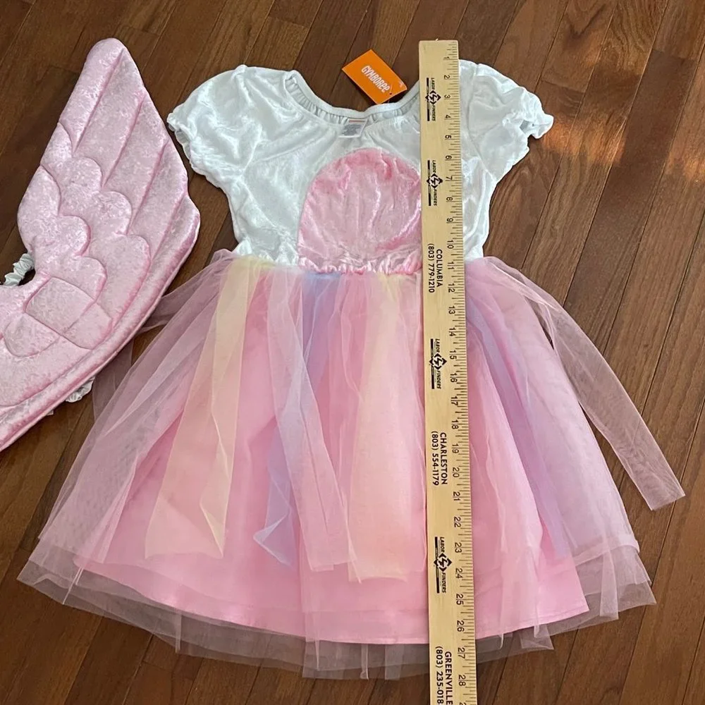 New Gymboree Girls Unicorn Tulle Dress Costume and Wings Size 10